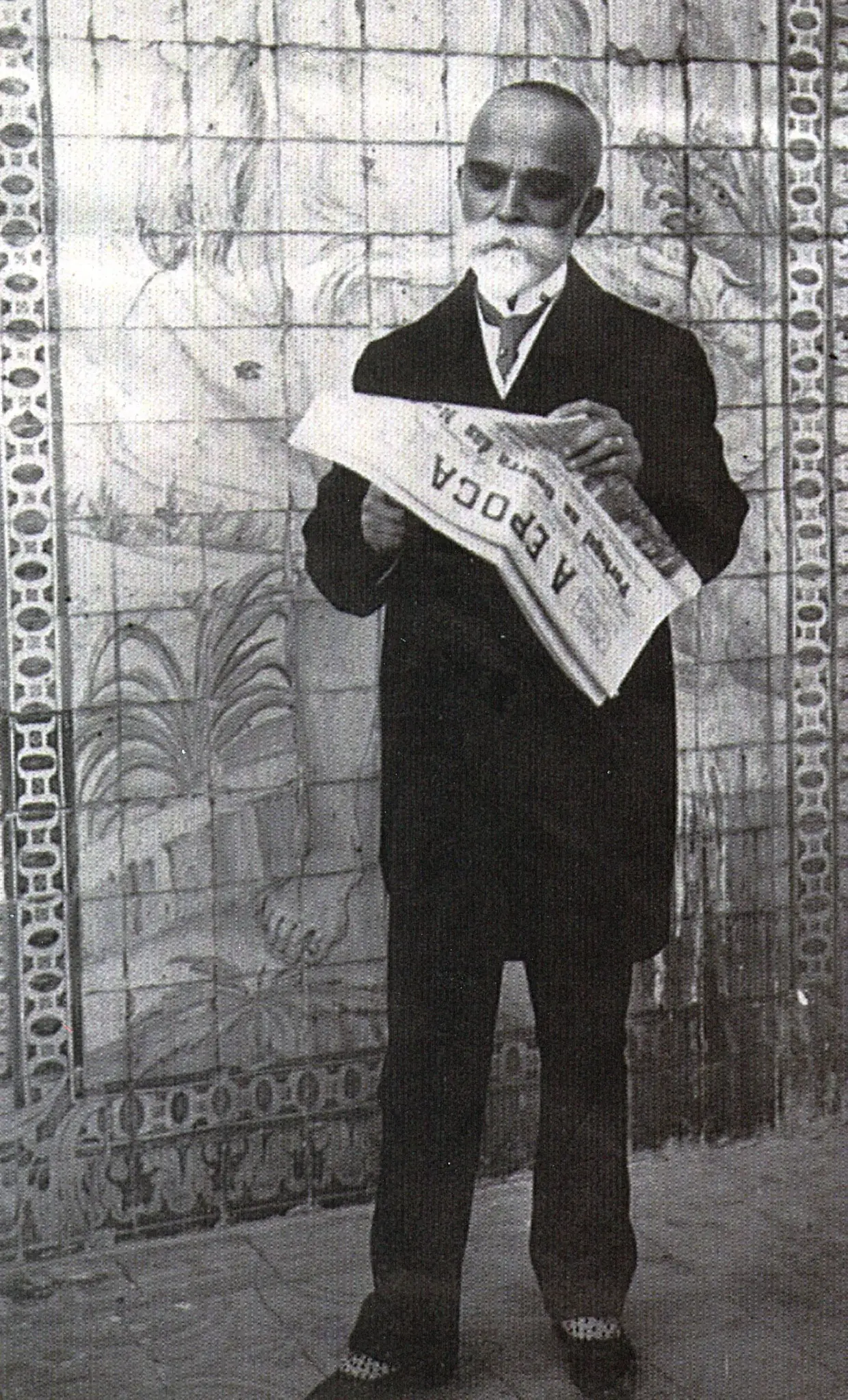O Presidente Bernardino Machado na varanda do Palácio de Belém (1916)