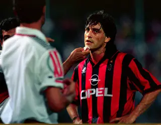 Ao serviço do AC Milan, em 1995