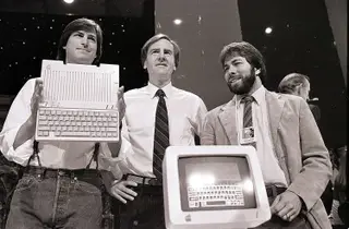 Apresentação do computador Apple IIc, em 1984