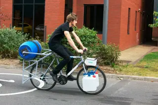 Pedala e lava a roupa