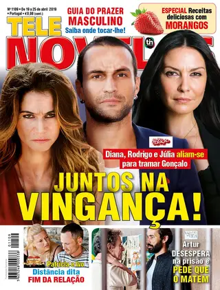 Em 'Alma e Coração', Diana, Rodrigo e Júlia aliam-se na vingança
