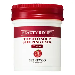 Skin Food: Máscara aclaradora Beauty Recipe Tomato Soup Sleeping Pack (€12,55)
