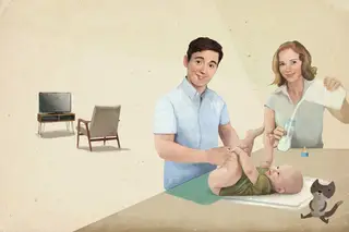 Um pai veste a filha para o ballet. Os pais portugueses estão a mudar?