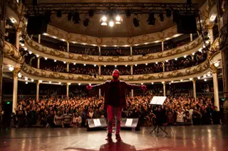 Diogo Batáguas, no Porto, no final da atuação no Teatro Sá da Bandeira