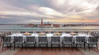 Imagem do terraço do Hotel Danieli Luxury Collection, em Veneza