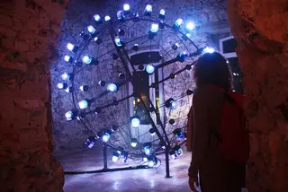 Planetarium, de Moritz Walser (Alemanha), foi uma das instalações-luz da 1ª edição do Aura Festival