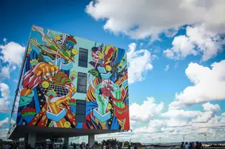 A dupla de brasileiros Bicicleta Sem Freio terá à disposição o mural do festival com maiores dimensões (mais de 660 metros quadrados) e o maior que já pintou
