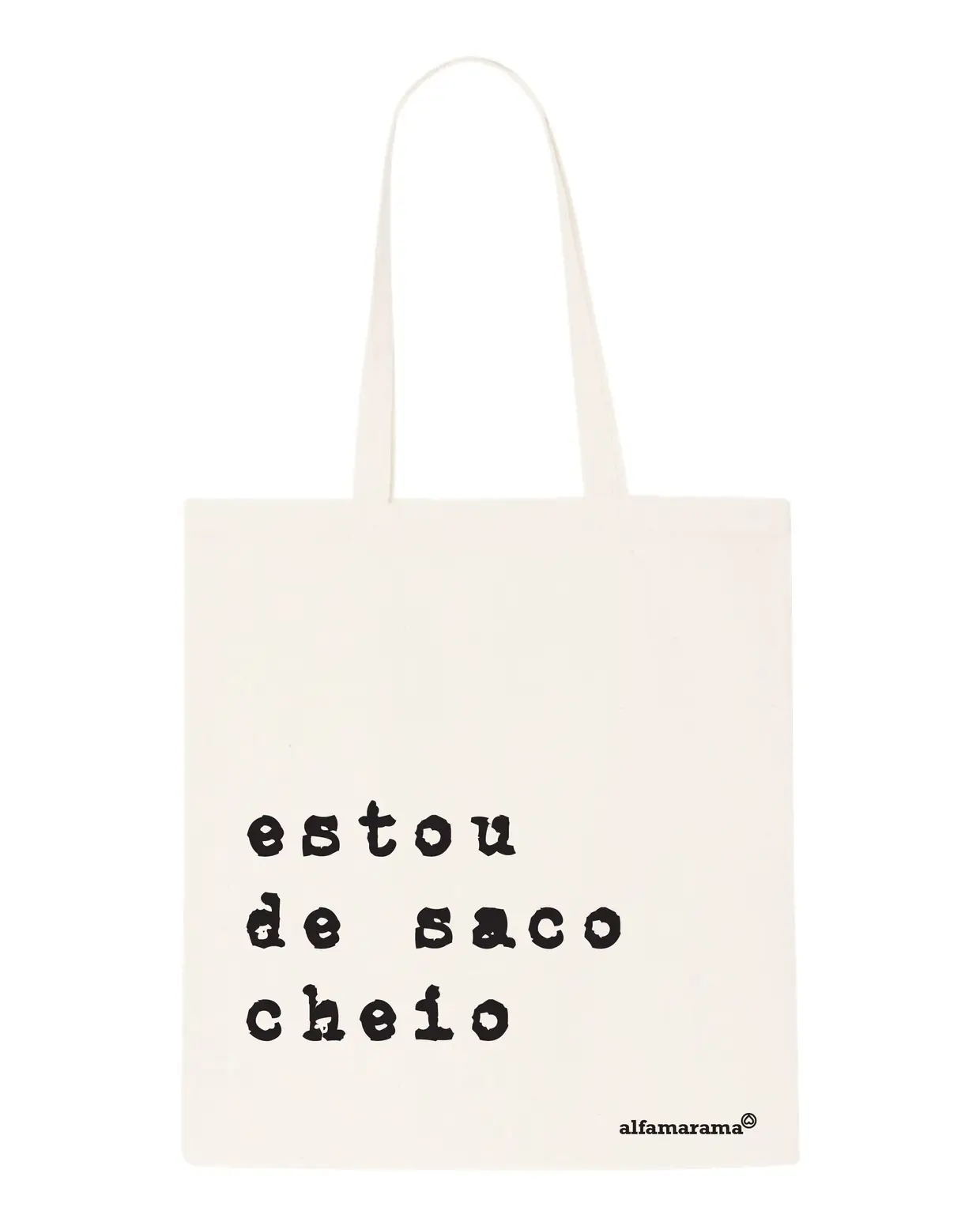 Estou de Saco Cheio, Alfamarama, €8,43 (www.etsy.com/shop/Alfamarama). Com poucas palavras, mas muito humor, se fazem as coleções da Alfamarama, marca portuguesa criada por Pedro Vieira. Primeiro em cadernos e, mais recentemente, em sacos de pano