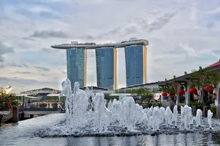 O emblemático hotel Marina Bay Sands