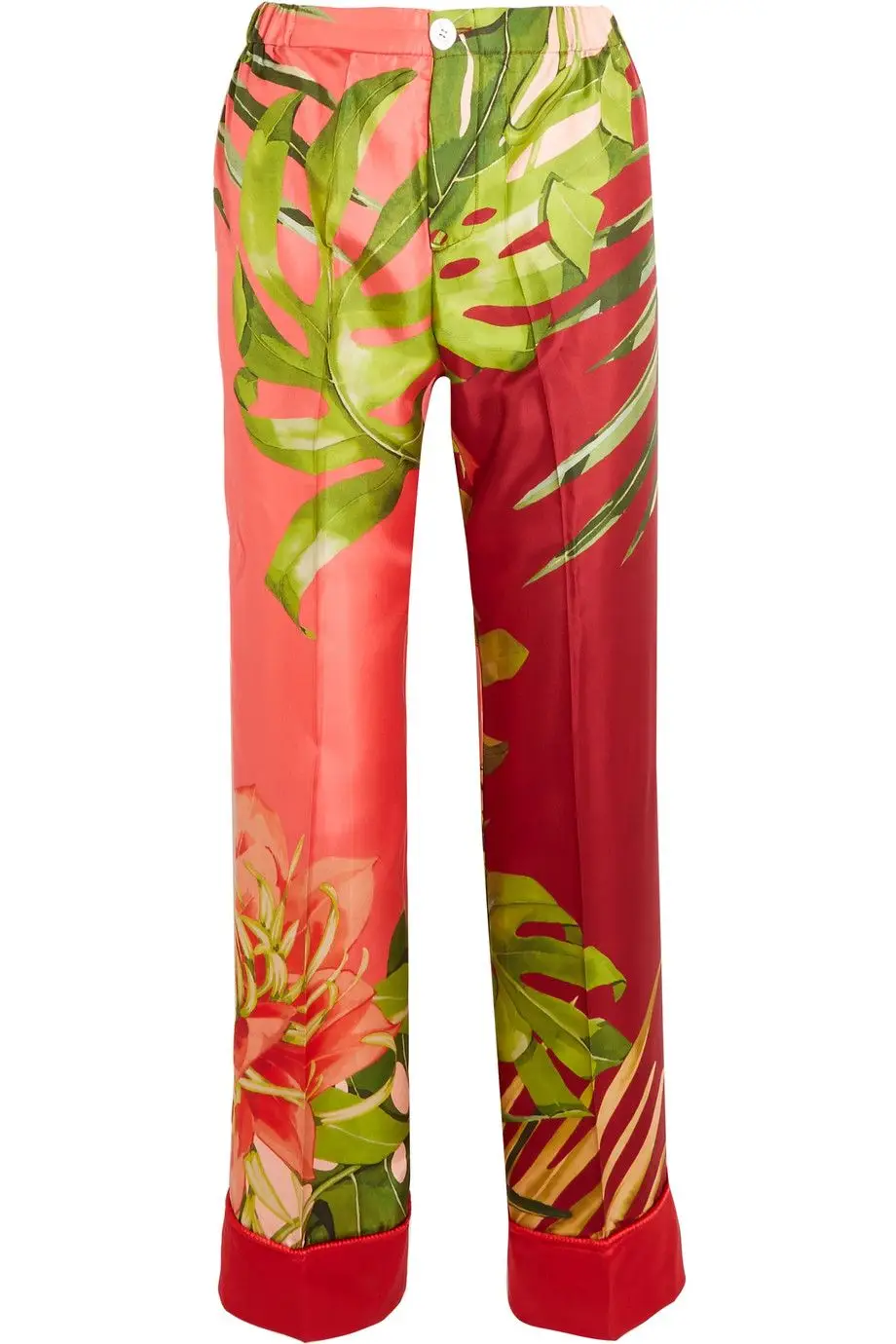 1. Coordenados com print - Com inspiração no sleepwear, os conjuntos em tecidos fluidos e com prints marcantes são uma das principais apostas das marcas para esta primavera/verão. Usam-se em looks totais ou conjugados com outras peças mais simples, como uns calções de denim ou um top de cetim em tons nude. (Calças, F.R.S For Restless Sleepers, 385 euros)