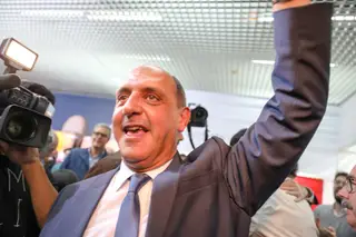 Fotos da noite eleitoral na sede de Manuel Pizarro