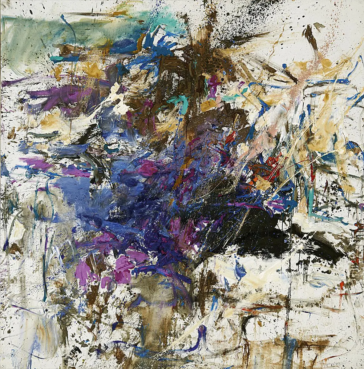 Lucky Seven,
Joan Mitchell - Datado de 1962, este óleo sobre tela de Joan Mitchell, uma das mais emblemáticas autoras do abstracionismo expressionista norte-americano, foi avaliado pela Christie’s em 1,8 milhões de euros.