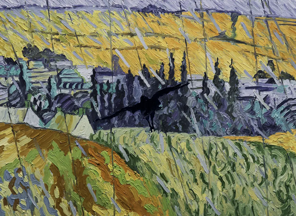 Em Loving Vincent, os corvos presentes em obras icónicas ganham movimento, voando sobre a paisagem