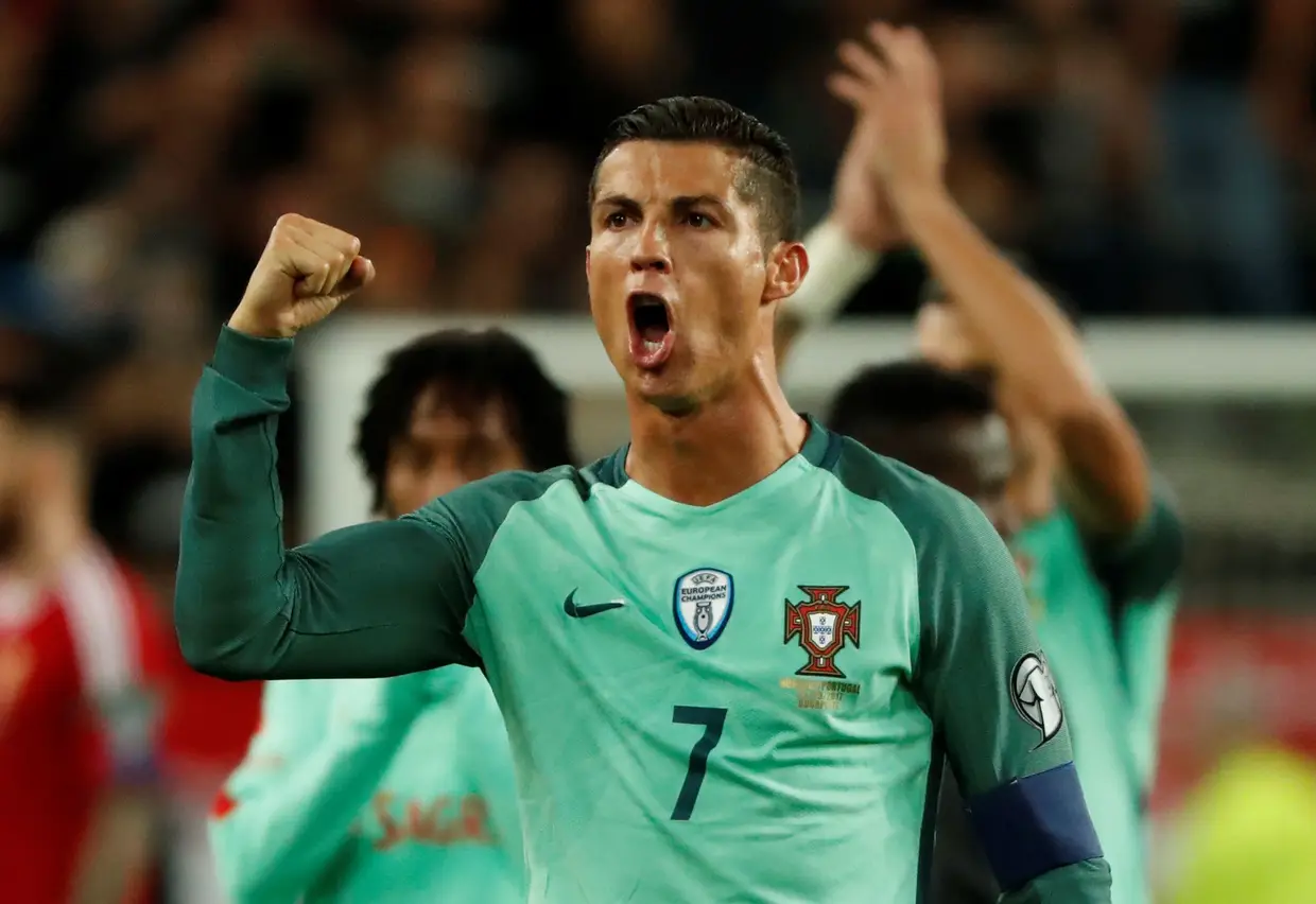 No final do jogo de qualificação com a Hungria, que Portugal ganhou por 1-0
