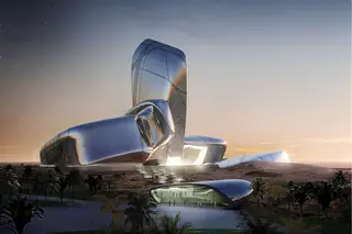 O Centro para a Cultura Mundial King Abdulaziz é uma criação do Atelier Snøhetta