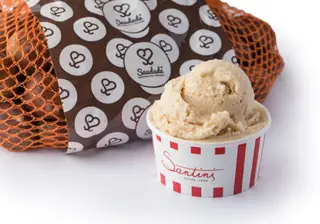 Com outra textura e temperatura, o gelado de castanha do Santini, à venda em todas as lojas, é um forma diferente de provar o fruto da época