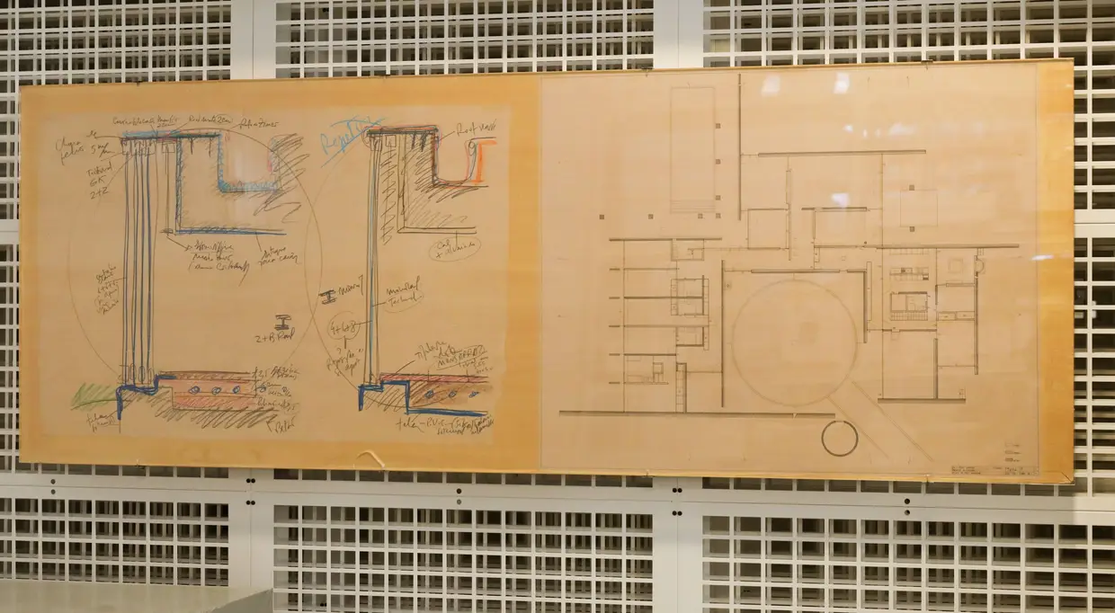 Painel com esquissos da Casa de Alcanena, Torres Novas (1987-1992)