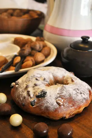 A bolo-rei da padaria biológica Pão Nosso