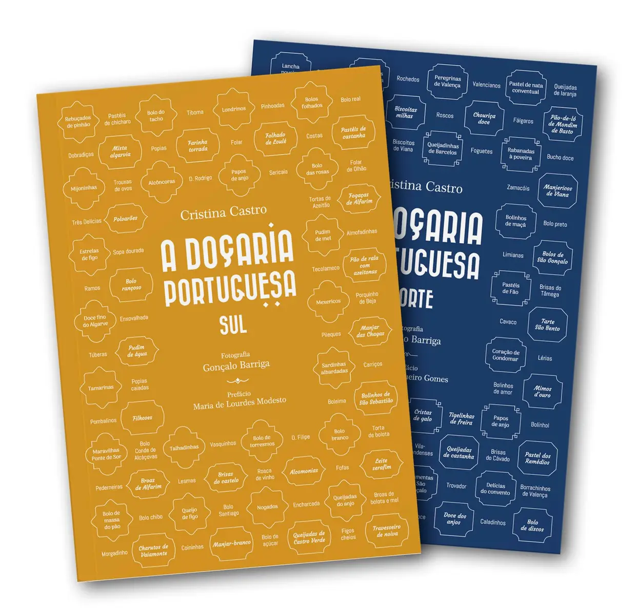 Livros A Doçaria Portuguesa Norte e A Doçaria Portuguesa Sul, de Cristina Castro, Ficta Editora, €28,50 (cada)