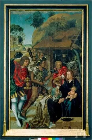Grão Vasco (1475/1480 - 1542) e Francisco Henriques (act. 1500-1518)Pintura (retábulo): óleo sobre madeira de carvalho, 1501-1506, Alt 131 x Lg 81 Museu de Grão Vasco. Proveniência: Sé de Viseu