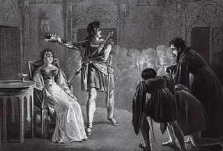 Inês de Castro, rainha depois de morta, numa gravura francesa de 1823