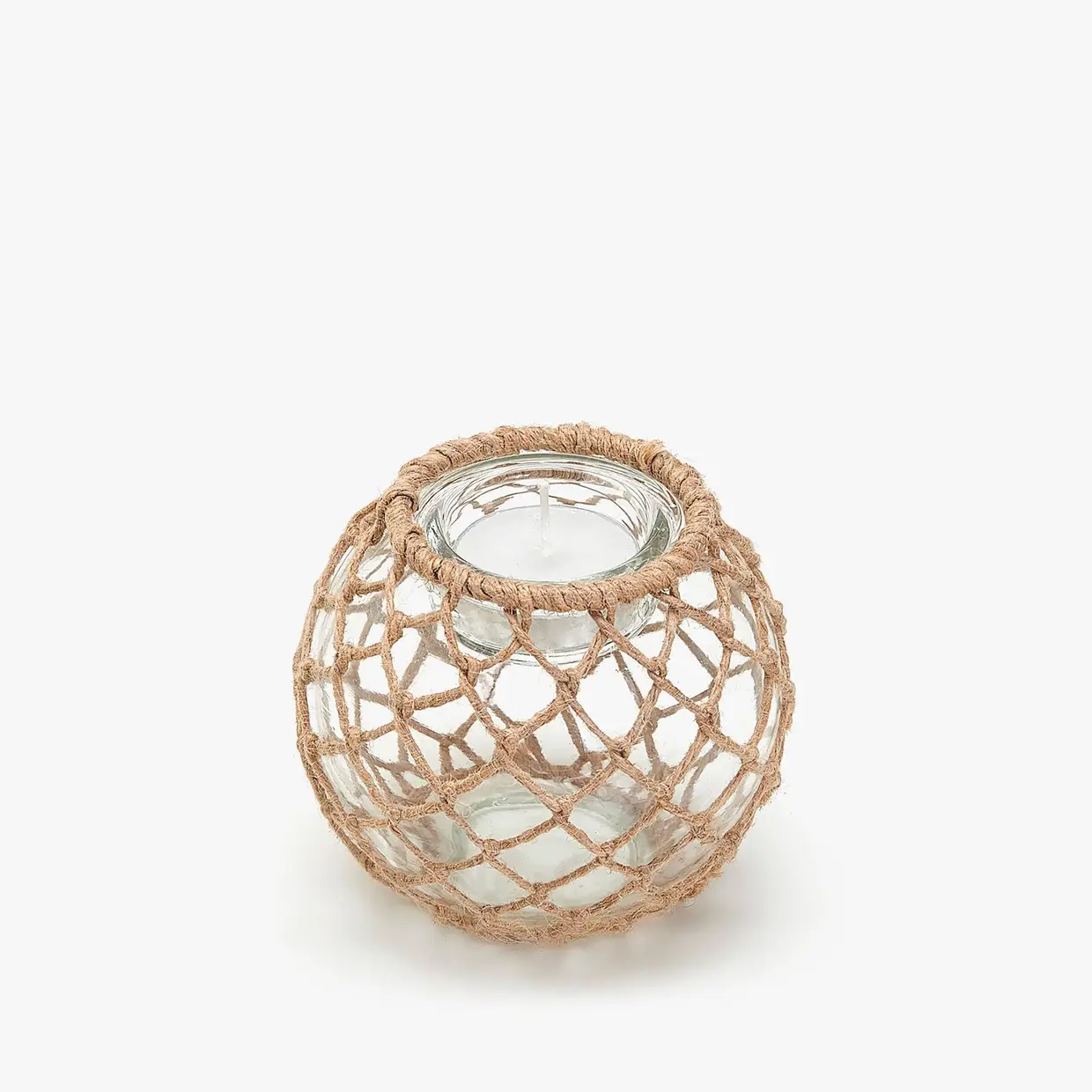 Porta velas em juta, Zara, €7,99