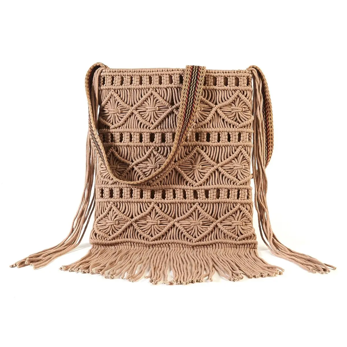 Carteira em macramé coleção primavera/verão 2018, La Redoute Collections, €39,99