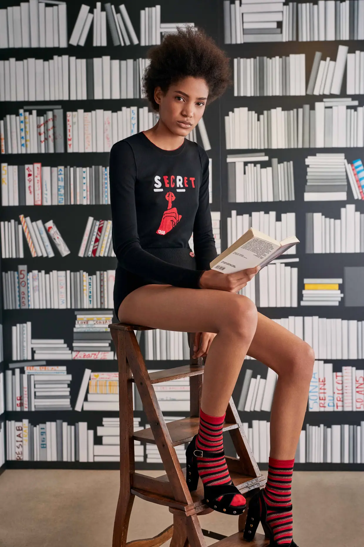 Sweat de manga comprida em malha, €290