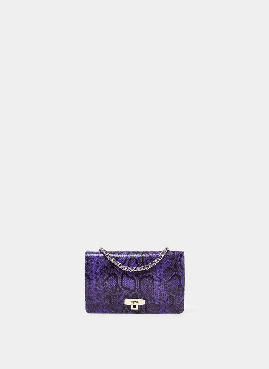 Mala tiracolo efeito serpente gravado, Uterqüe, €119