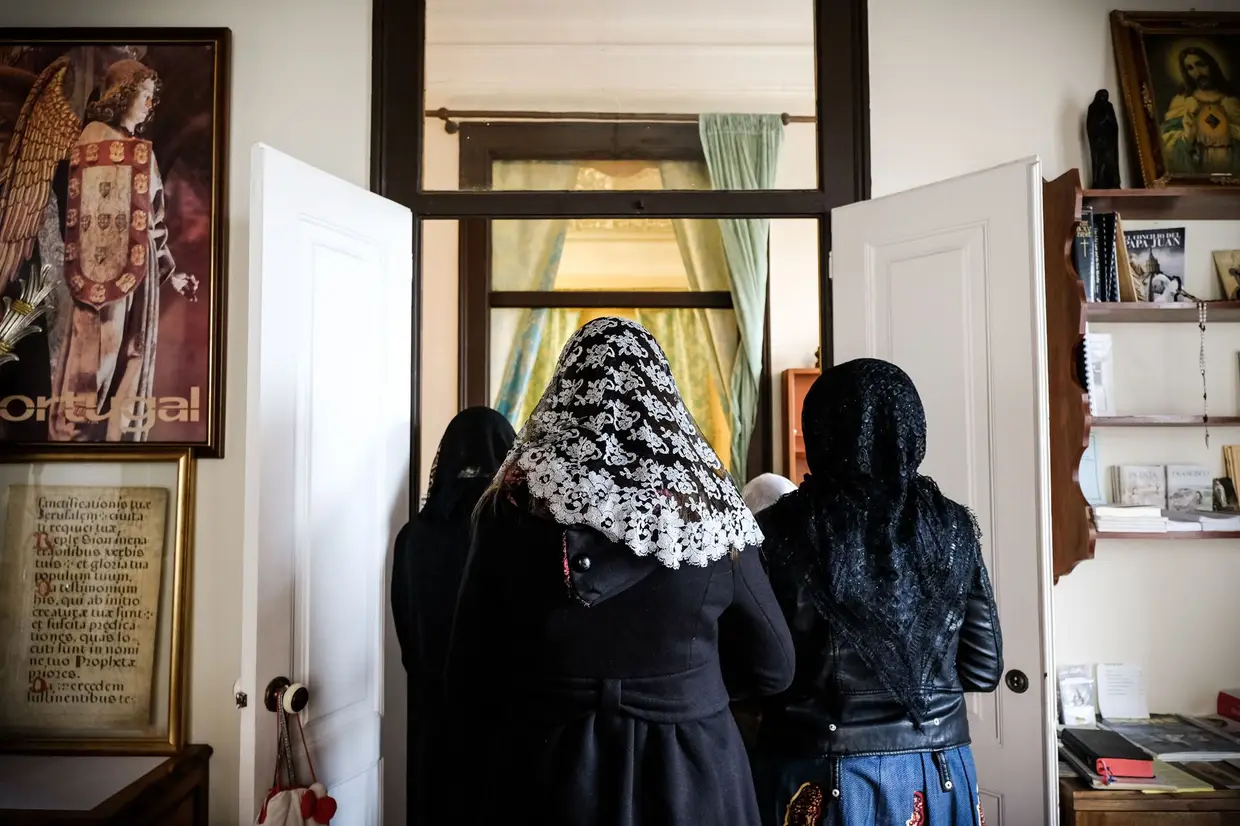 Sala contígua à sala do oratório, na casa da Fraternidade, localizada na Estrada de Chelas
