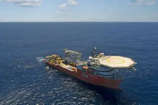 O navio Seabed Constructor, ao serviço da empresa texana Ocean Infinity. Foto: DR
