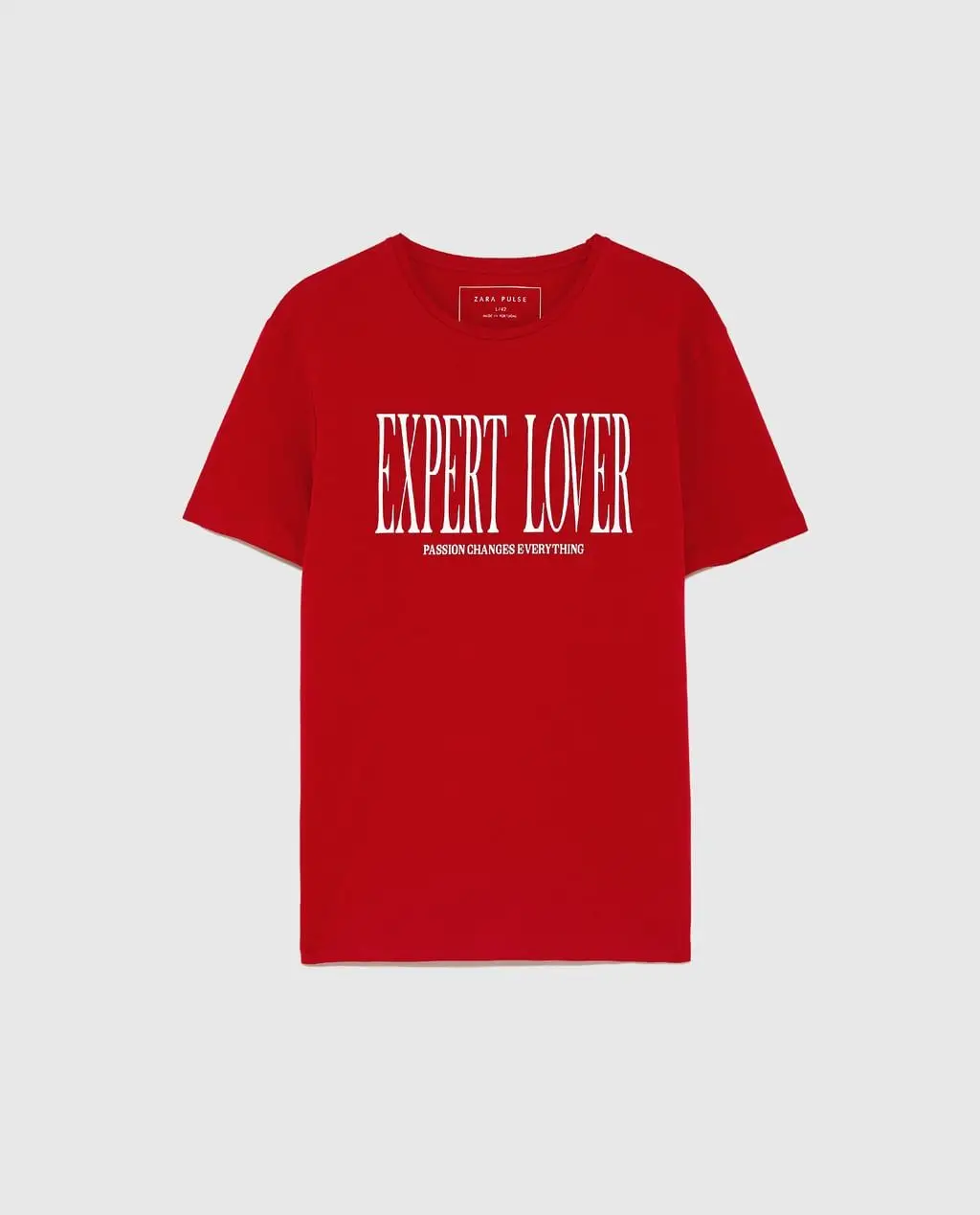 T-shirt com mensagem estampada, Zara, €9,95