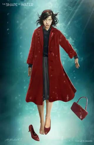 Esboços do guarda-roupa do filme A Forma da Água que valeu a nomeação para o Oscar a Luís Sequeira