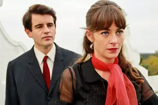 Os atores Jaime Freitas e Victoria Guerra