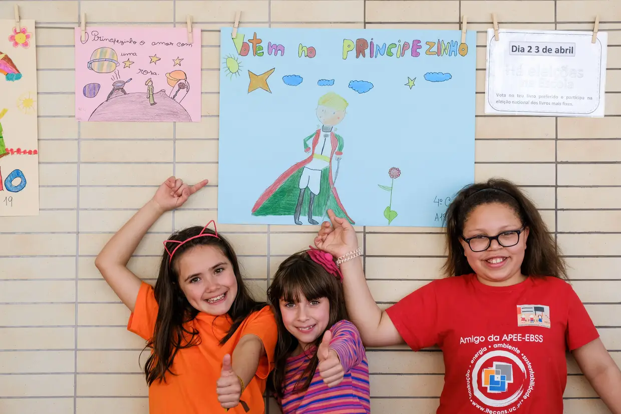 No recreio, a campanha continua