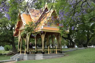 O Pavilhão tailandês no Jardim Vasco da Gama, em Lisboa