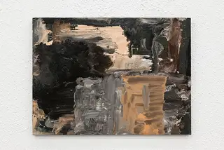 "Algumas peças de bronze, uns quantos pratos em cerâmica nas paredes e ainda um indeterminado número de trabalhos em papel" é o nome da primeira exposição de Pedro Cabrita Reis na Cooperativa Árvore
