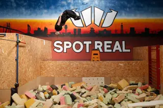 A academia de parkour Spot Real
