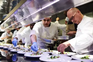 O empratamento com o chefe Heinz Beck ao comando