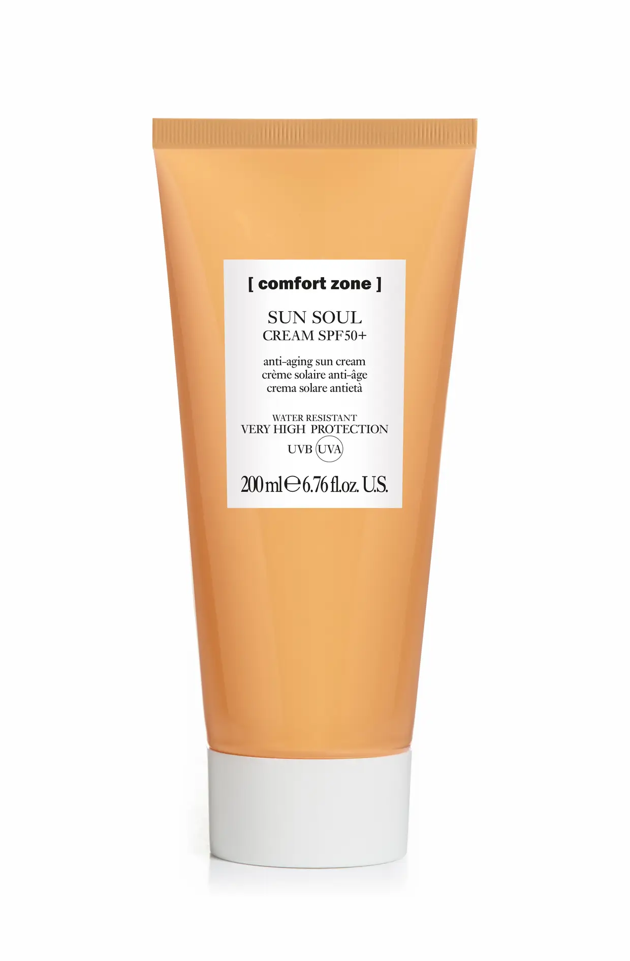 Loção solar antienvelhecimento, linha Sun Soul Screan da Comfort Zone, €36