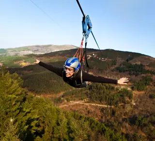 No Pena Aventura Park, há emoções fortes