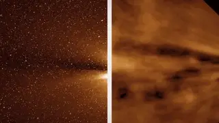 Imagens do vento solar captadas pelo STEREO-A