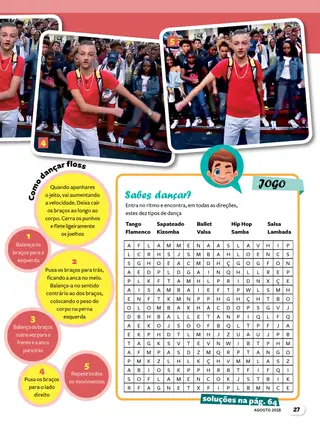 Em todos os artigos, há também jogos