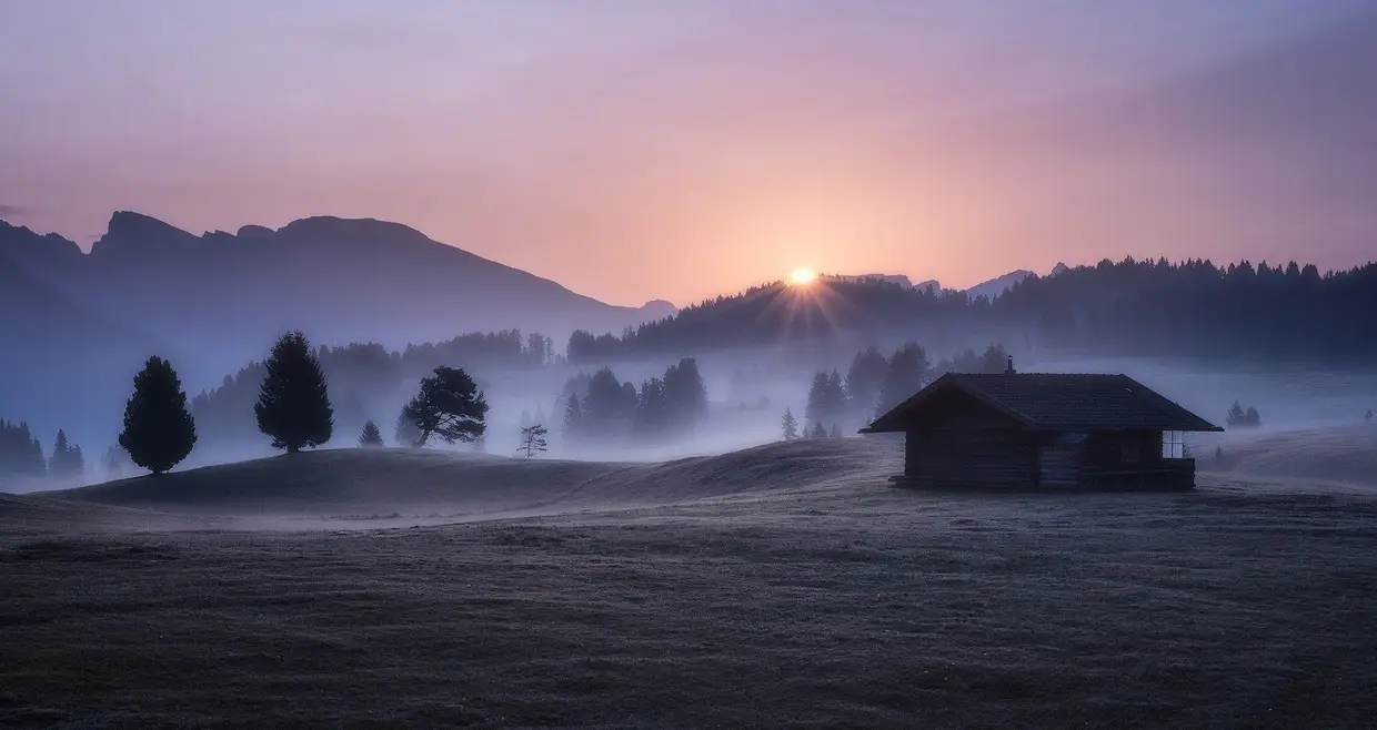 Cold morning in the Alps