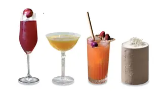 Celebration (The George Restaurant, Porto), Princípe Real (Hotel Memmo Príncipe Real, Lisboa), Morales Paloma (The Royal Cocktail Club, Porto) e Vodka Fizz (Restaurante Pesca, Lisboa)