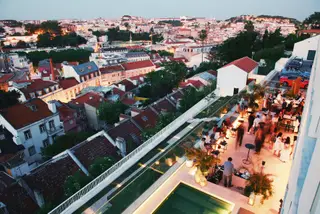 A vista sobre Lisboa é uma das mais-valias do restaurante