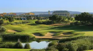 Vista parcial do Victoria Golf Course, em Vilamoura. Com 18 buracos e mais de seis mil metros, foi desenhado pelo americano Arnold Palmer
