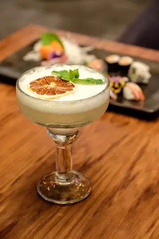 Um dos cocktails da carta, o ginger daiquiri