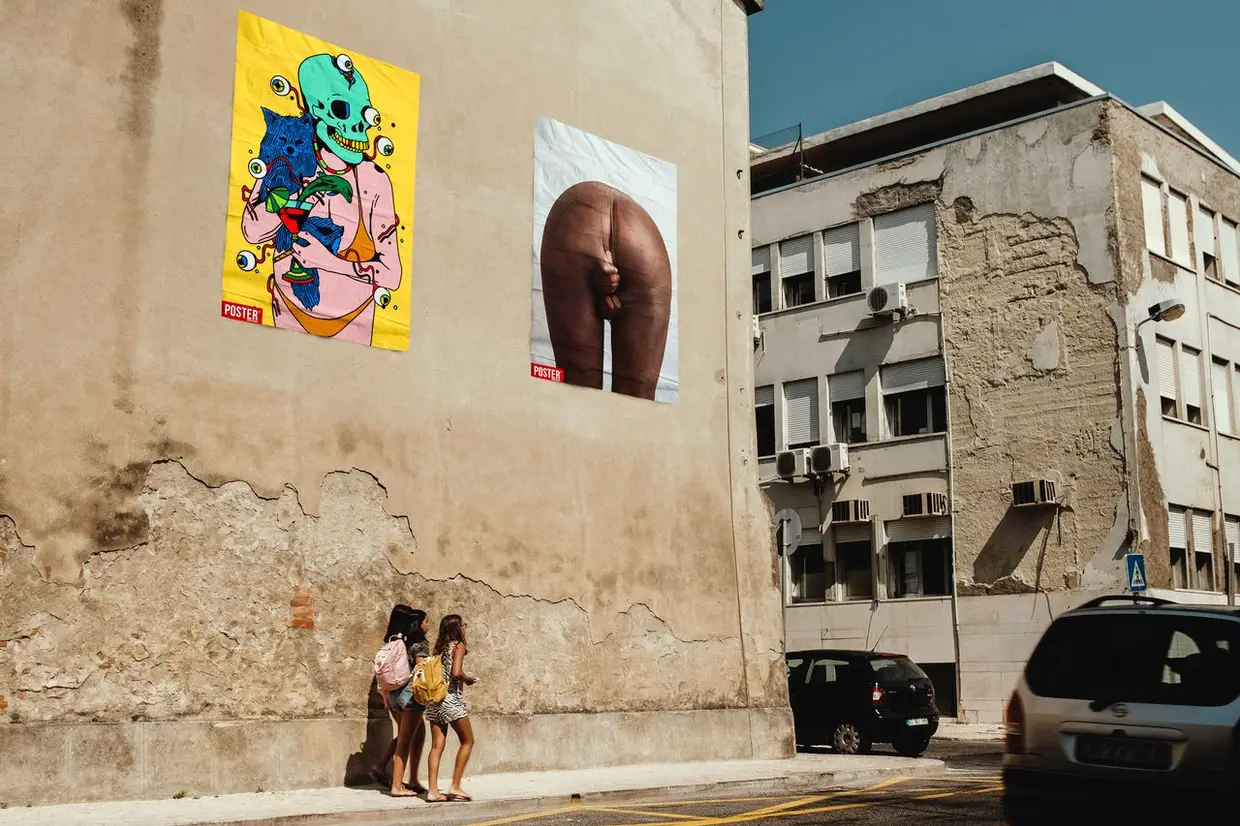 Os trabalhos de Giotto e Tháshya Barbosa, dois dos vencedores do Open Call Poster 2018
