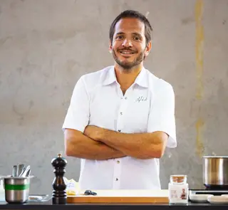 O chefe Kiko preparou um menu composto por cinco momentos com café